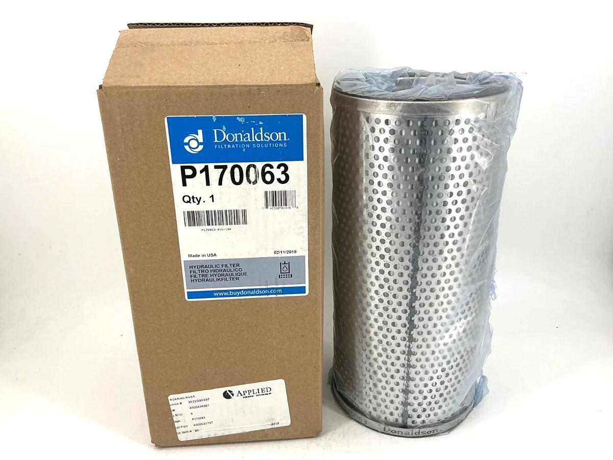 New Donaldson P170063 Hydraulic Filter Cartridge 23-Micron 75PSI