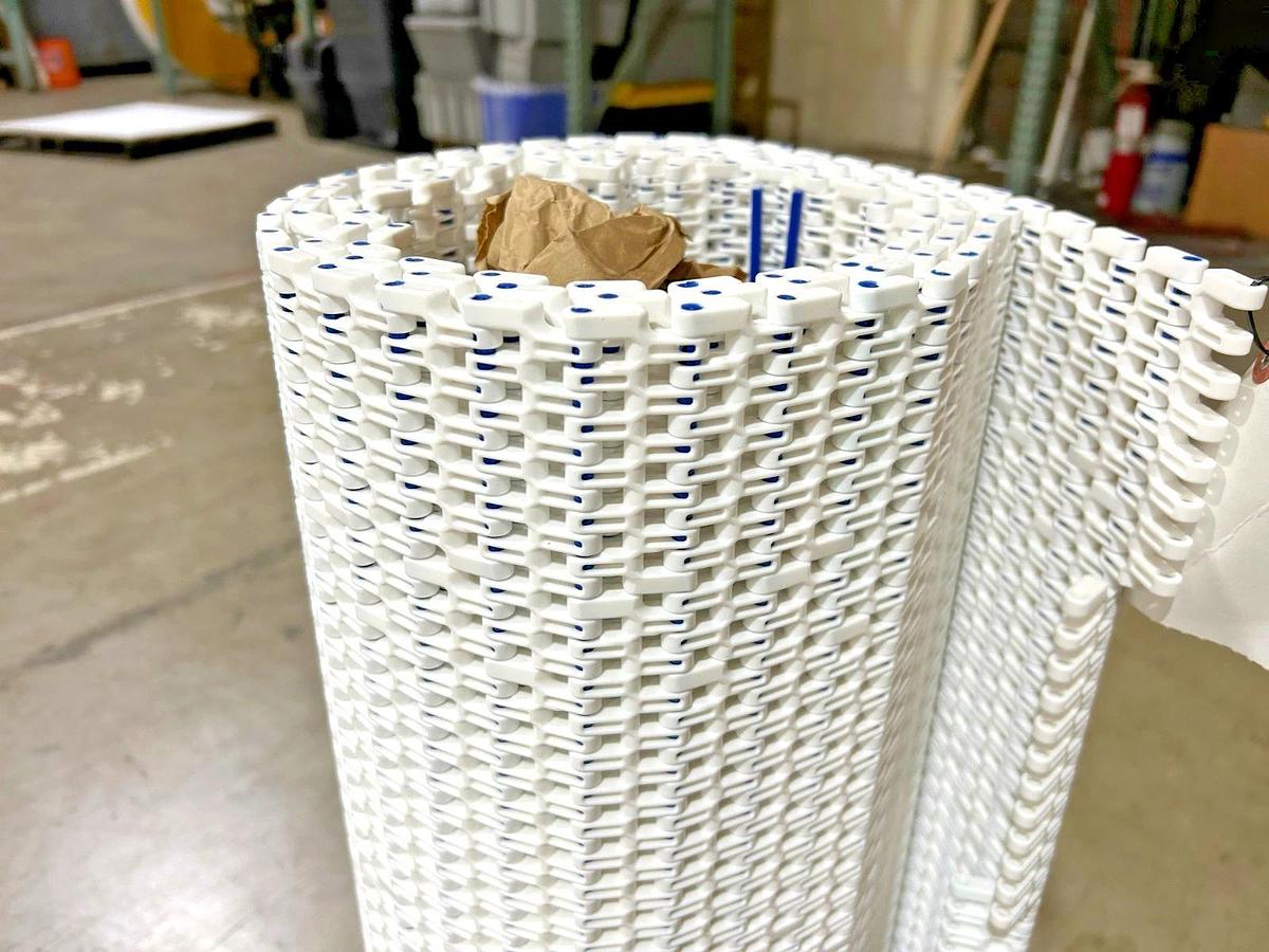 New Unichain 75DPP34W Conveyor Belt White 30.8" x 10FT.