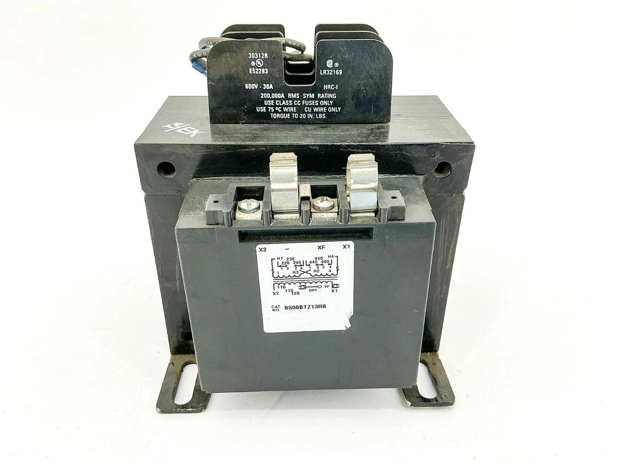 New Micron B500BTZ13RB Transformer 230/460V 500VA 50/60Hz Fuse Holder - No Box