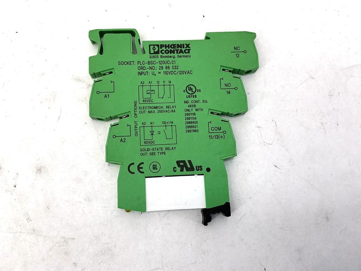 Box of 10 Phoenix Contact PLC-RSC-120UC/21 PLC Terminal Block 6A 120VAC 2966197