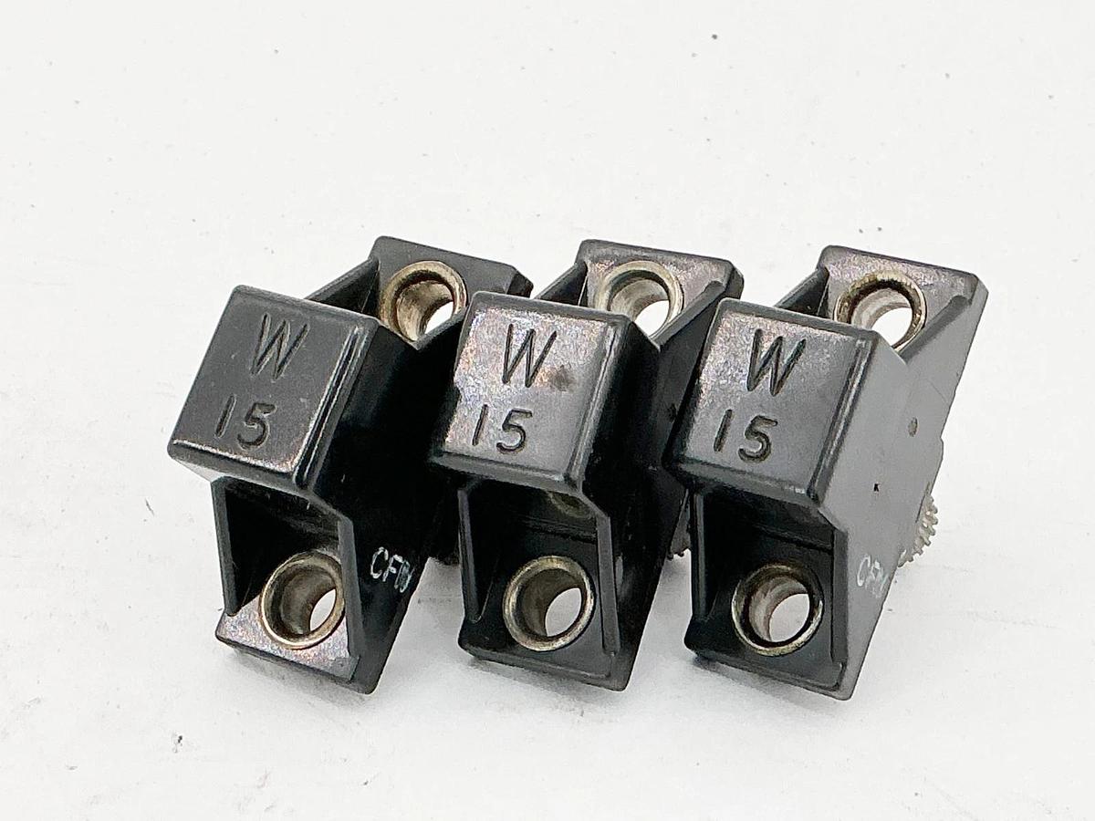 New Lot of 3 Allen Bradley W15 Overload Heater Relay W Seres - No Box