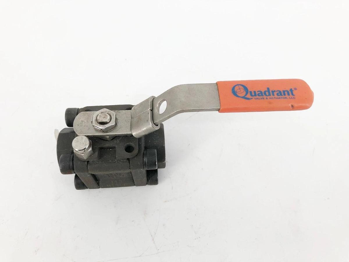New Quadrant ASME B16.34/API 608 Ball Valve 3/8" Class 800 1973psig - No Box