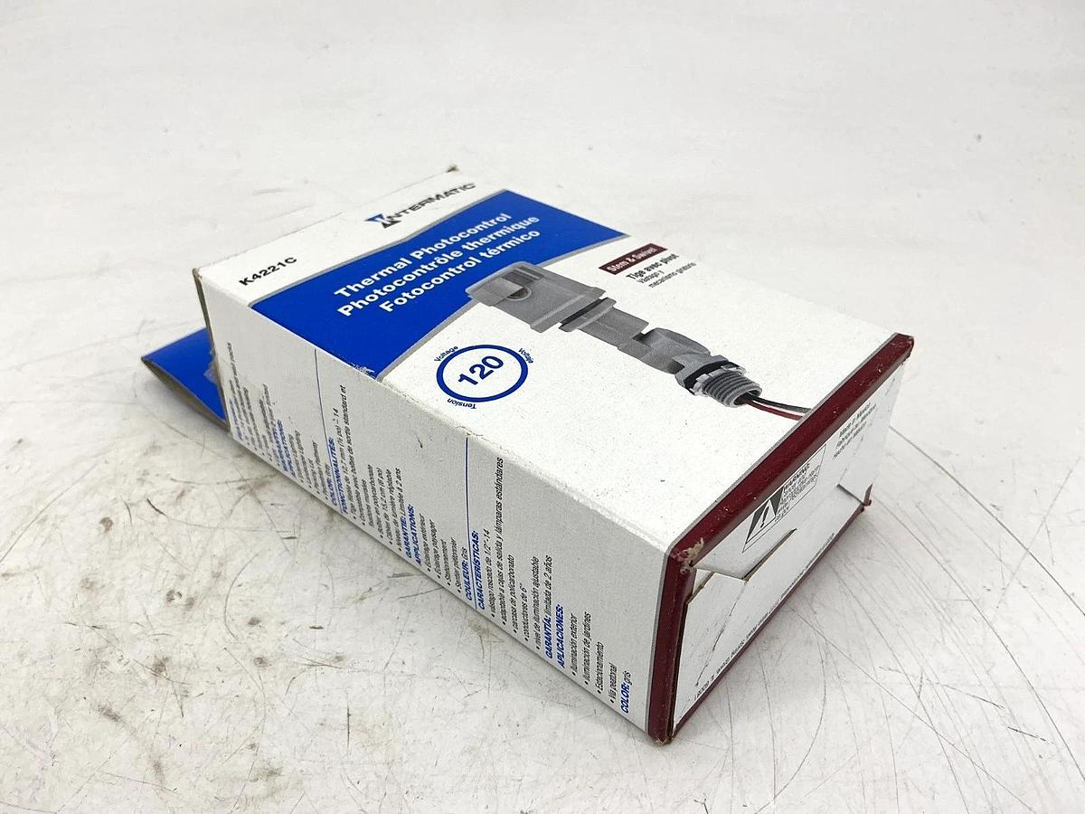 Used New Intermatic K4221C Thermal Photocontrol Sensor Swivel Mount 15A 120V 50/60HZ