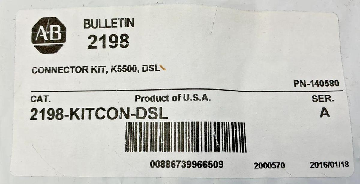 New Allen Bradley 2198-KITCON-DSL Ser A Connector Kit 140580 2198KITCONDSL