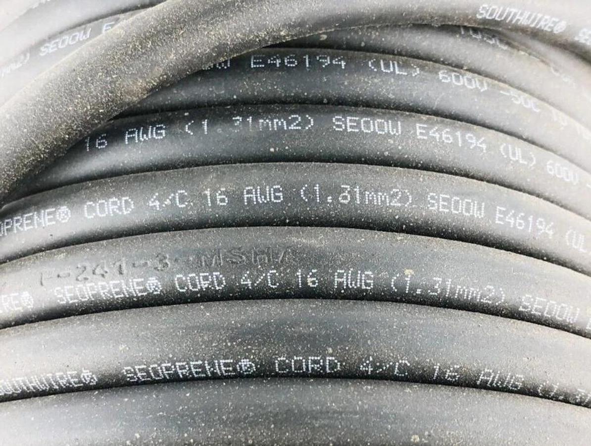 New Southwire 22426 Flexible Cord 600V 16/4 SEOOW Seoprene 14LB. Reel
