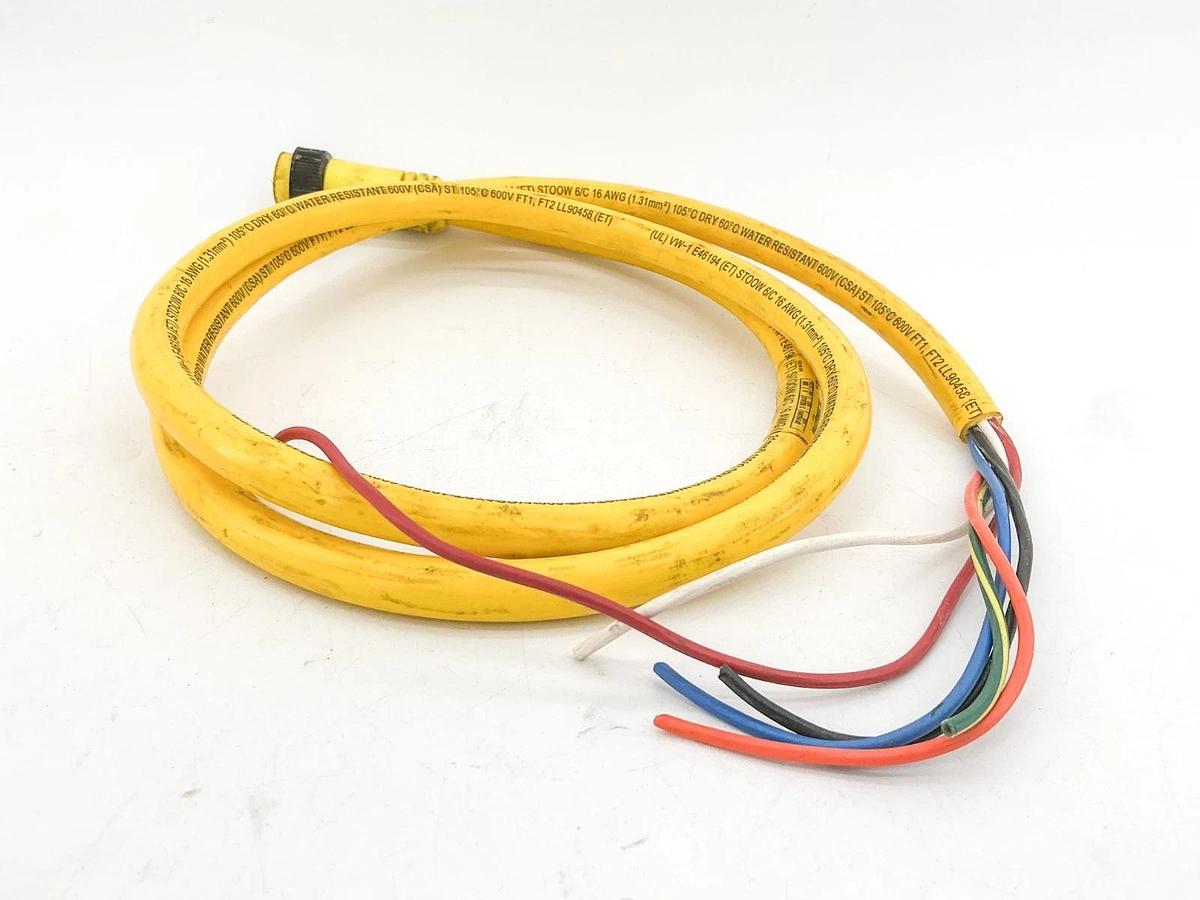 Used Molex 206002A01F060 Cordset 600V 8A 6 Pin