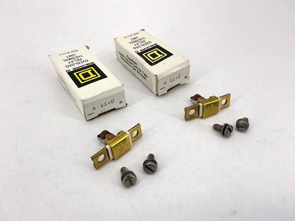 Lot of 2 New Square D A11.0 Overload Relay Thermal Unit