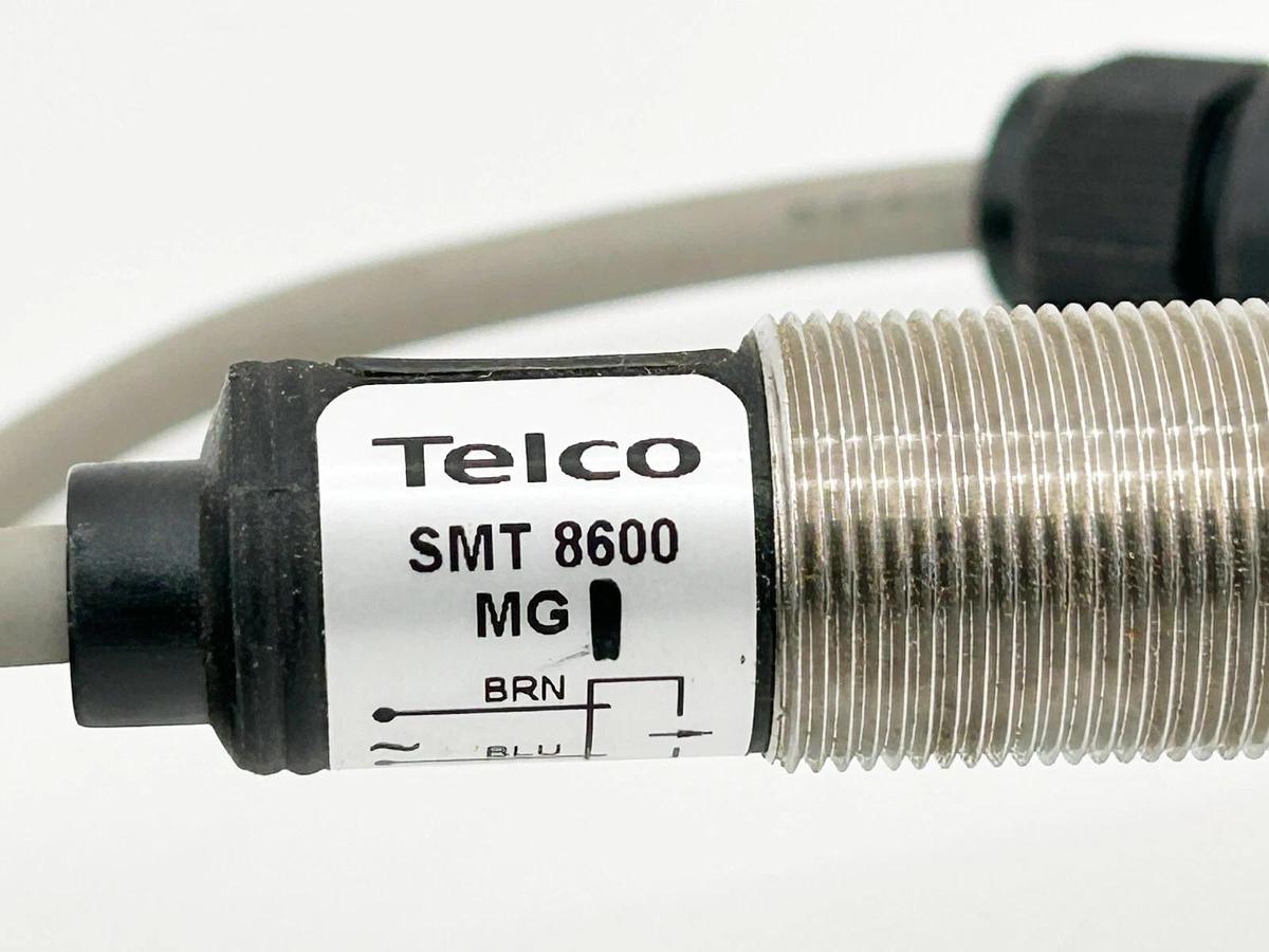 Used Telco SMT 8600 MG Proximity Sensor 20-250V 6.6" Cable
