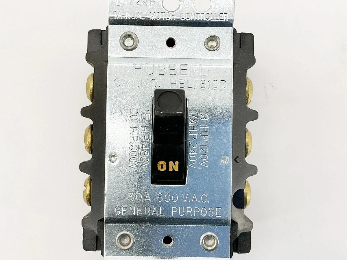 Hubbell HB7810D Manual Motor Disconnect Switch 3P 30A 600V