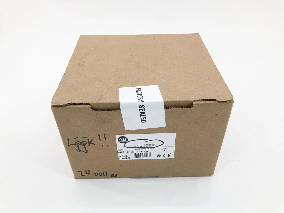 New Allen-Bradley 847T-DN2A-RG00250 Incremental Encoder 8-30VDC - Sealed Box