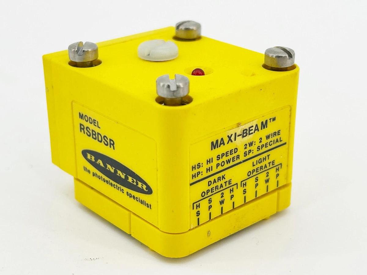 New Banner Engineering RSBDSR Photoelectric Sensor Maxi-Beam 26274