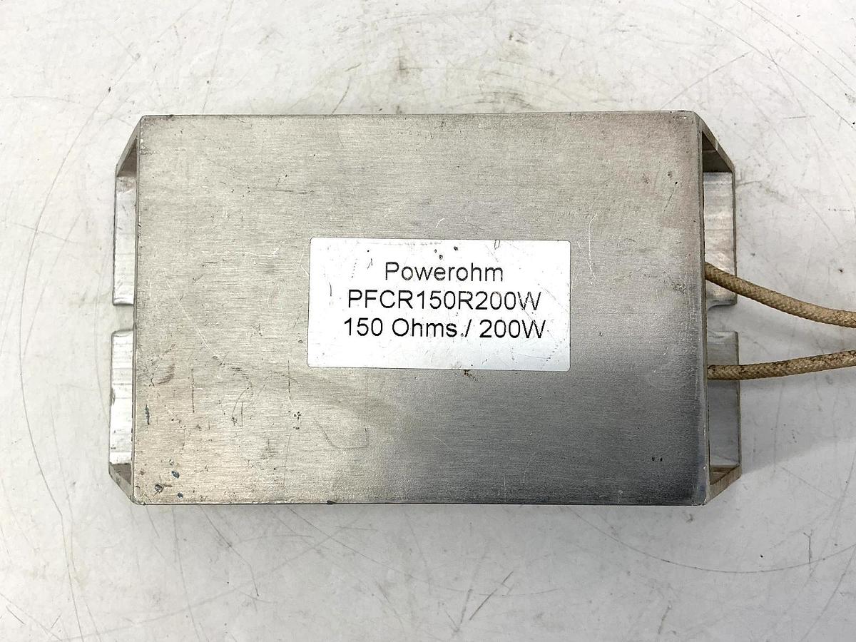 Used Powerohm PFCR150R200W Braking Resistor 2-Wire 150OHMS 200-Watts