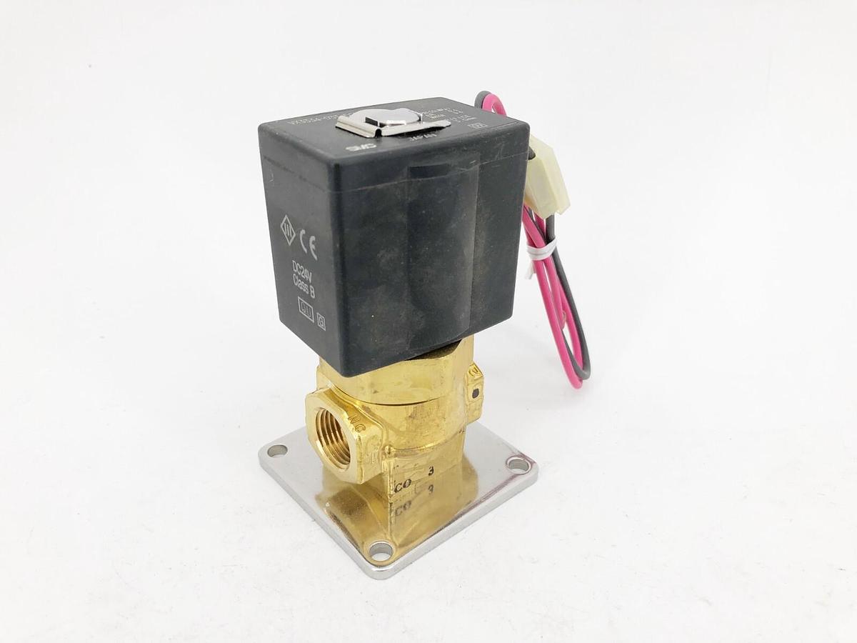 New SMC VX3334-03T-5GS1-B Solenoid Valve 3-Way 3/8" NPT 24VDC