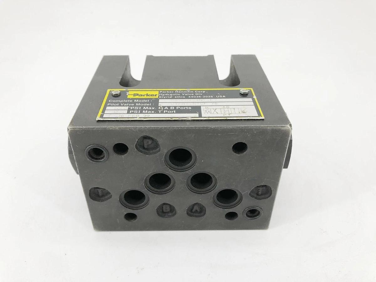Used Parker D31VW4C4NYCF7-75 Hydraulic Valve Body Only 5000psi