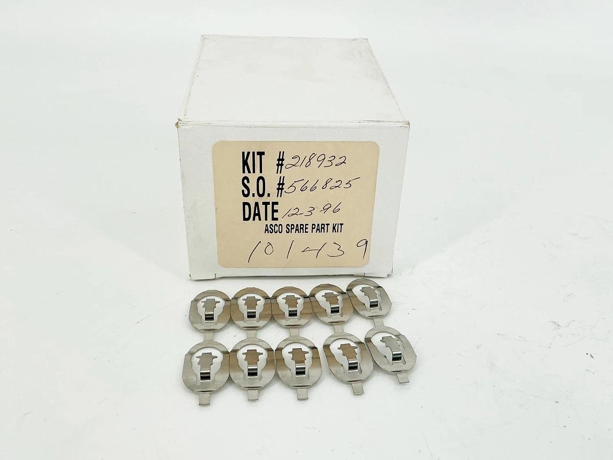 New Box of 5 Asco 218932 Solenoid Valve Clip