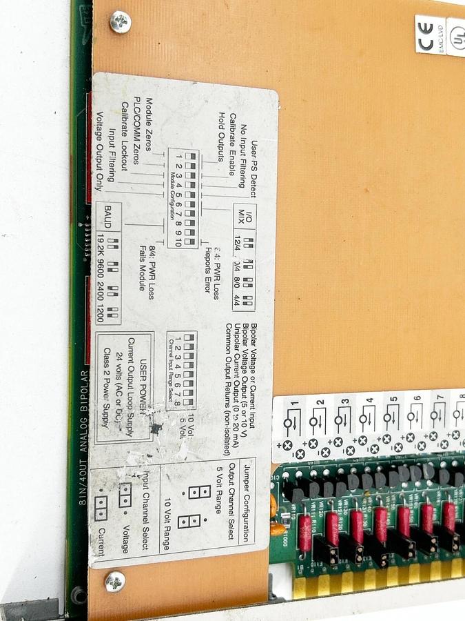 Used Siemens 505-7016 Analog I/O Module 8 Input 4 Output Bipolar