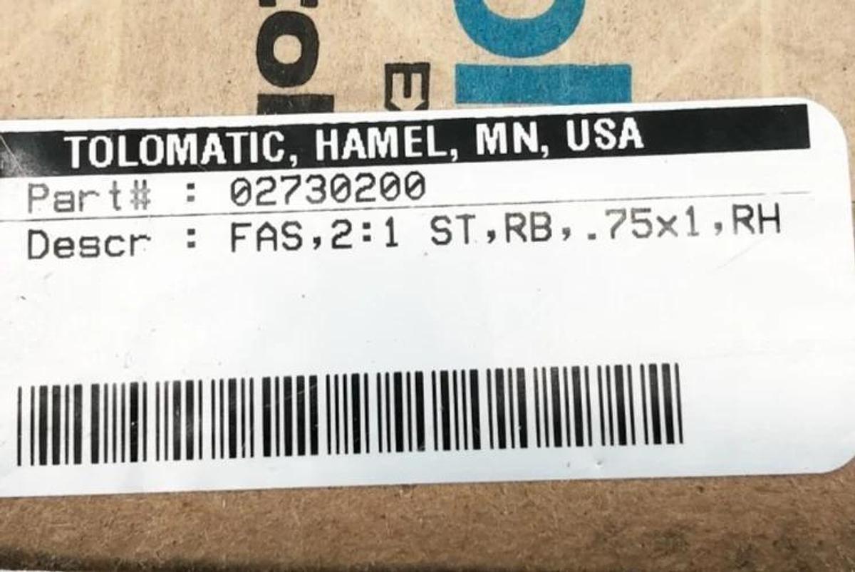 New Tolomatic 02730200 Float-A-Shaft Gearbox Coupling 2:1 RH