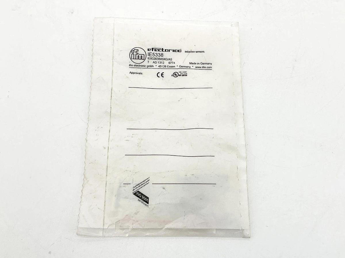 New IFM IE5338 Inductive Sensor 10-30VDC 100mA IEBC003BASKG/AS