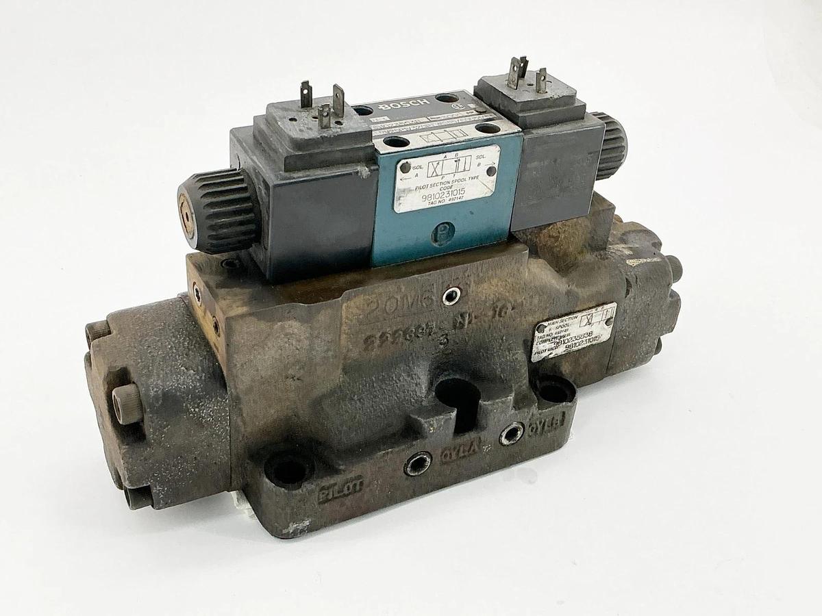 Used Bosch 081WV25P1V320PTWS115/60D51/55 Control Valve 3000PSI 9810235538