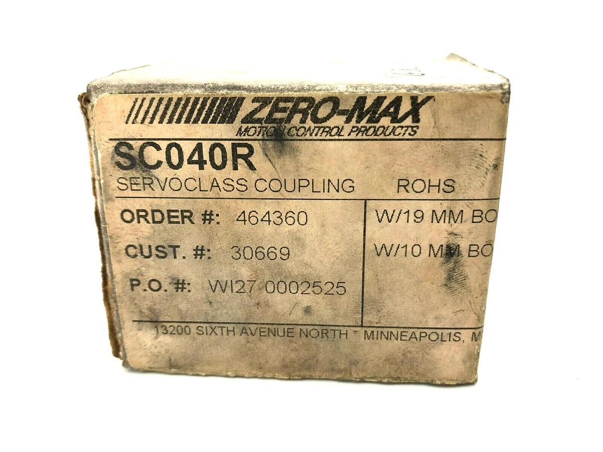 New Zero-Max SC040R Double Flex Servo Coupling 10mm x 19mm Bore Sizes