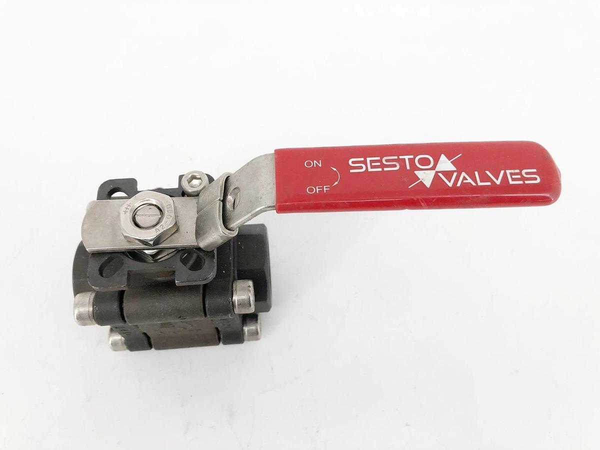 New Sesto Valves M32N-0T-C60F-L Ball Valve 3/4" 2000WOG B16.34 - No Box