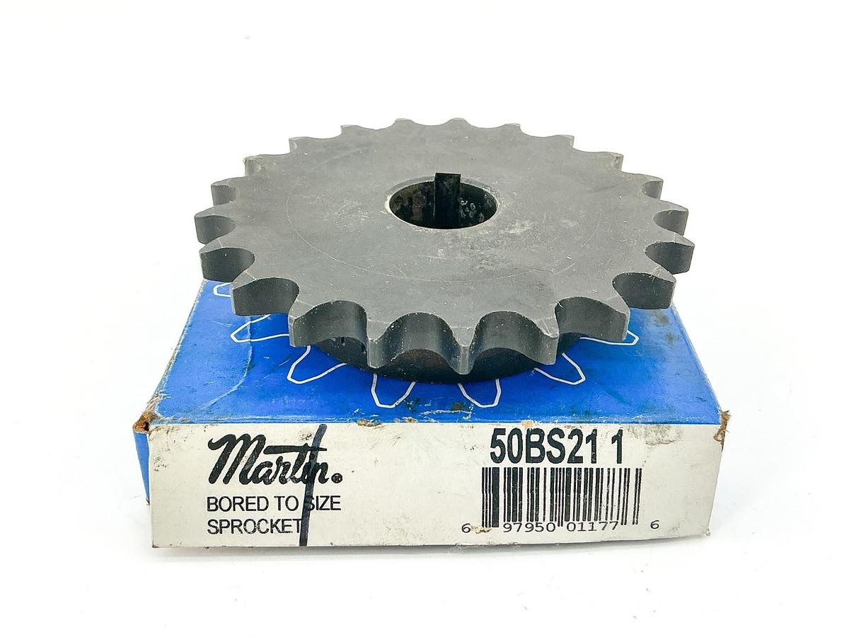 New Martin 50BS21 1 Bored To Size Sprocket 1" Bore 21 Teeth