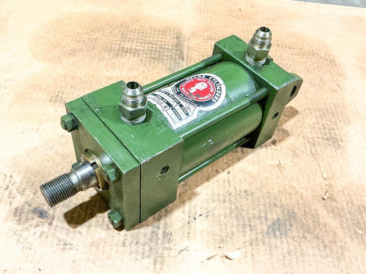 Used Atlas Cylinders A-PB-2 Pneumatic Cylinder 3-1/4” Bore 3-1/2” Stroke