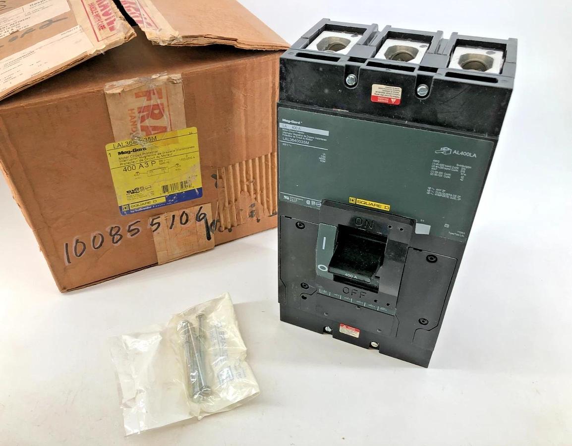 New Square D LAL3640035M Circuit Breaker 400A 3P 600V Mag-Gard LA 400A