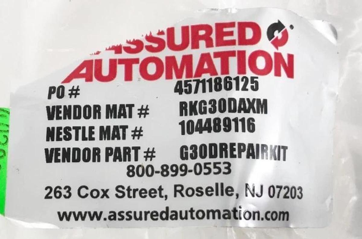 New Assured Automation G30DREPAIRKIT Ball Valve Service Kit 1-1/2" - Sealed Bag