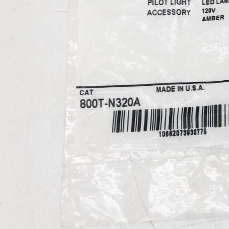 Lot of 2 New Allen-Bradley 800T-N320A Amber Pilot Light Cluster Bulbs - No Box