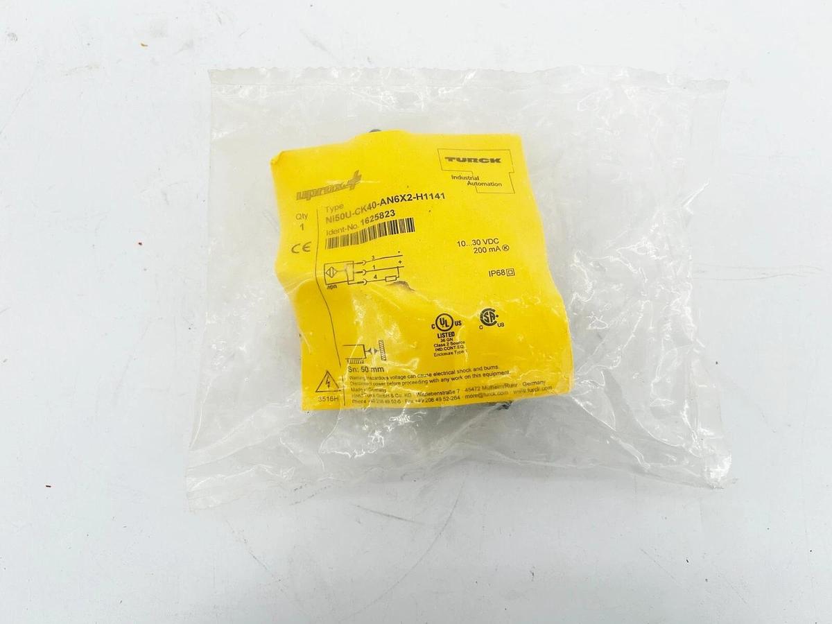 New Turck NI50U-CK40-AN6X2-H1141 Proximity Switch 10-30VDC 200mA 30mm 1625823