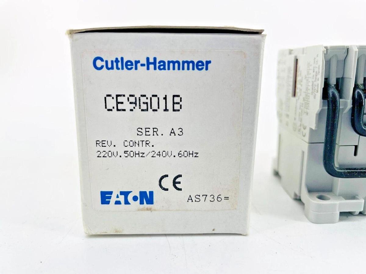 New Eaton Cutler Hammer CE9G01B Reversing Contactor 220V 60Hz/240V 60Hz Ser A3