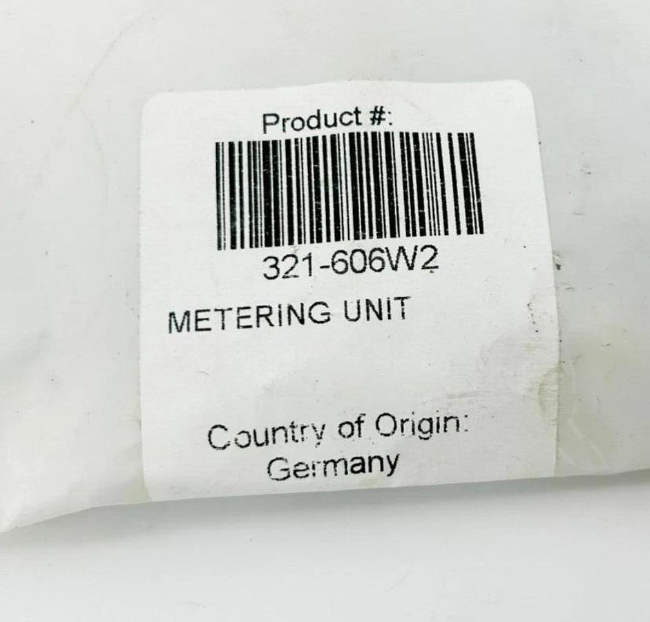New Vogel / SKF 321-606W2 Metering Unit
