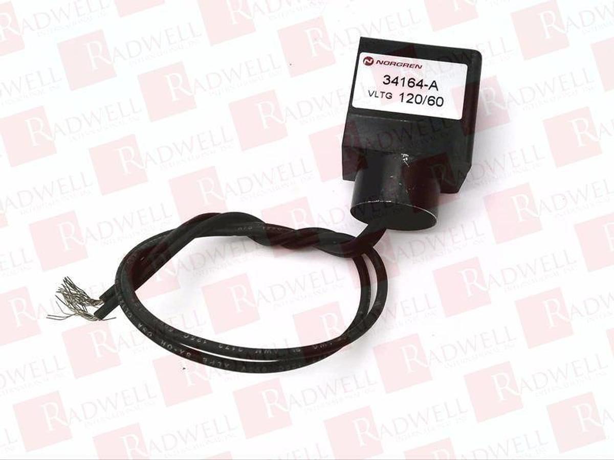 New Norgren 34164-A Solenoid Valve Coil 120VAC - No Box