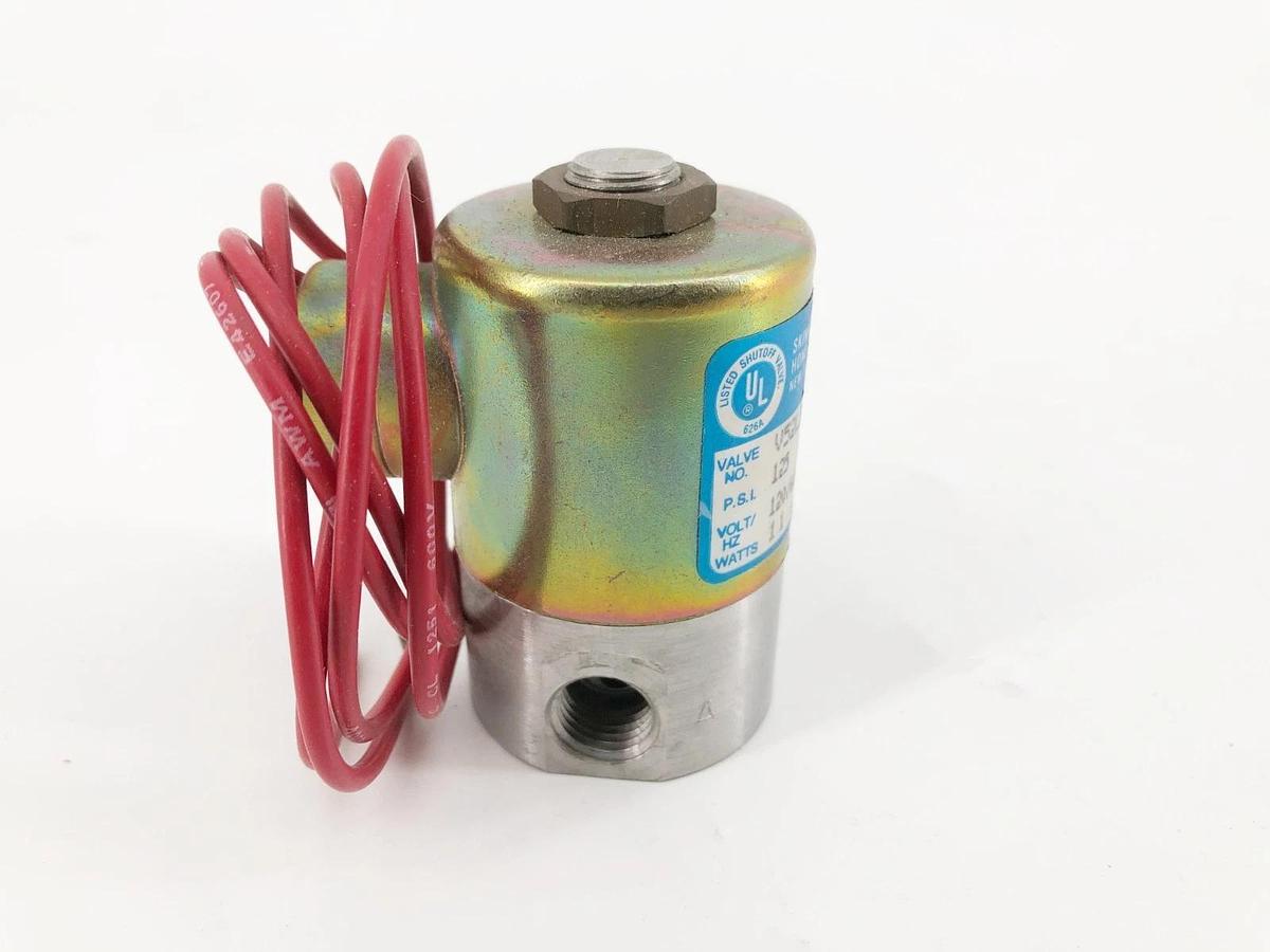 New Honeywell Skinner V52LB2125 Solenoid Valve 110/120V 125psi 3/32" Orifice