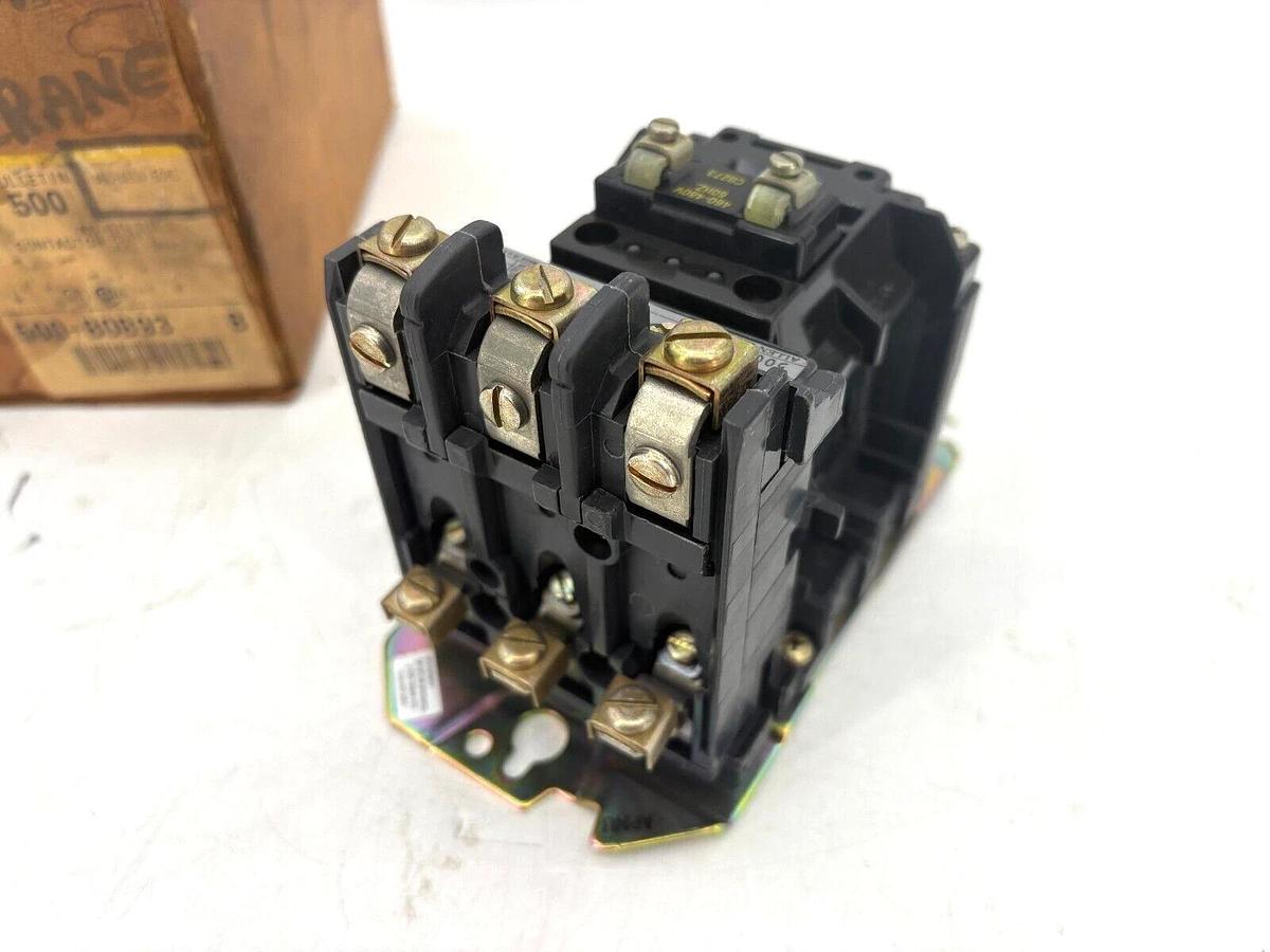 New Allen Bradley 500-BOB93 Ser. B AC Contactor NEMA Size 1 480V Coil 3P