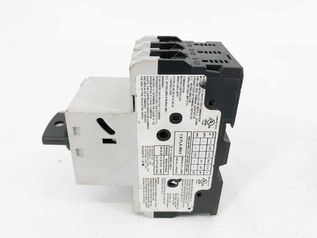 Used Lot of 3 Fuji Electric BM3RHB-1P6 Manual Motor Starters 1-1.6A