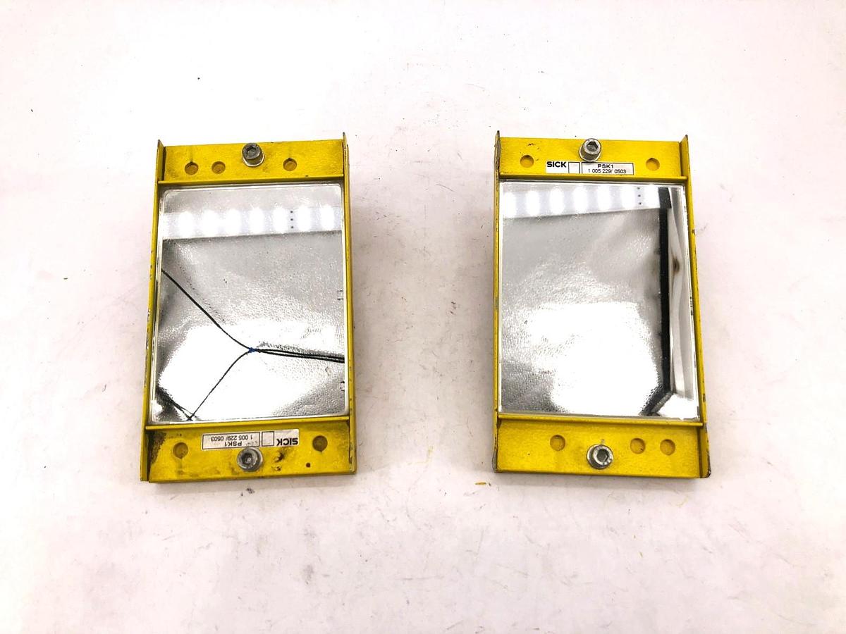 Used Lot of 2 Sick PSK1 Deflective Photoeye Corner Mirrors