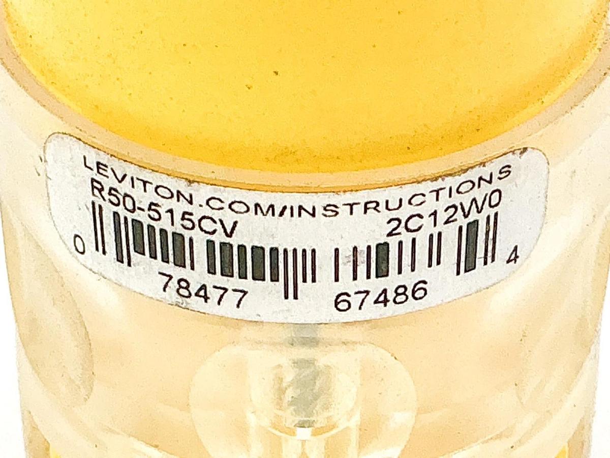 New Leviton R50-5155CV Illuminated Plug Connector 15A 125V 2C12W0 - No Box