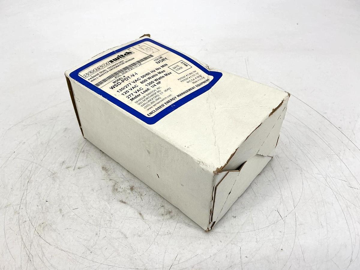New Sensor Switch WSD-PDT-V-I Wall Switch Decorator Sensor Ivory Dual Tech 277V