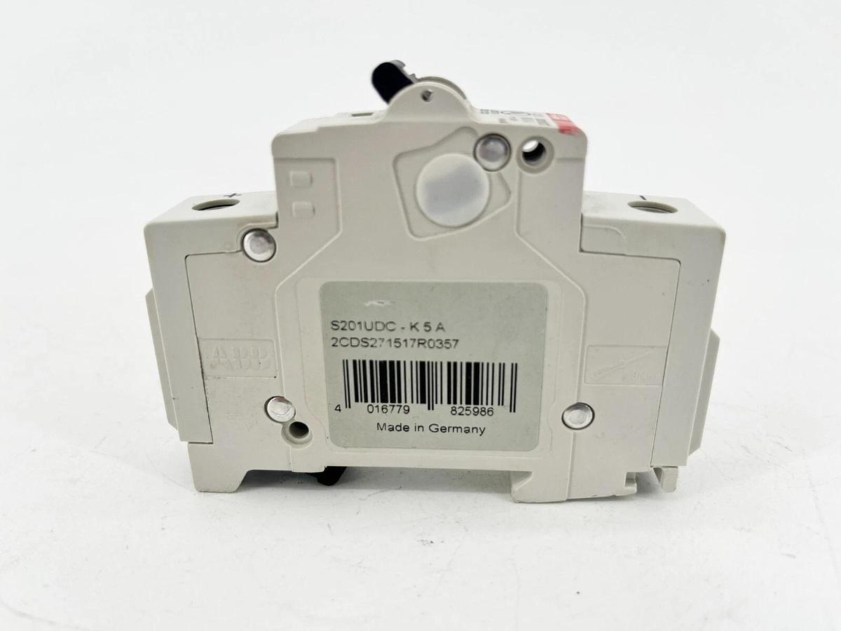 Used ABB S201UDC-K5A Miniature Circuit Breaker 5A 60VDC 1P 2CDS271517R0357