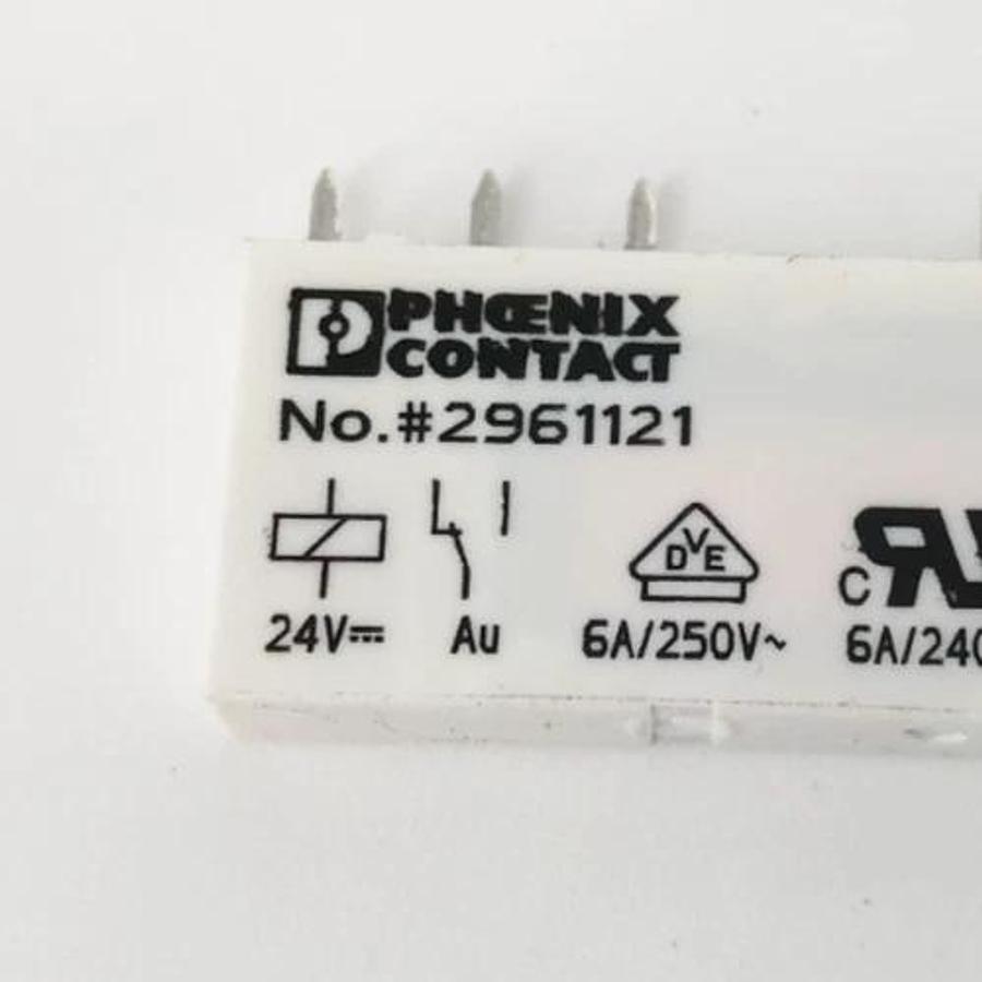 Lot of 2 New Phoenix Contact 2961121 Relays SPDT 6A 24V - No Box
