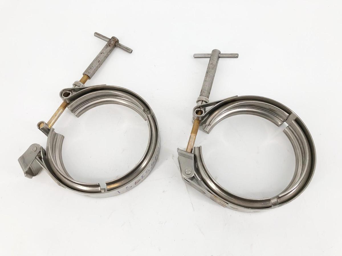 Lot of 2 New Clampco 999PS-0488 Stainless Steel Band Clamp - No Box