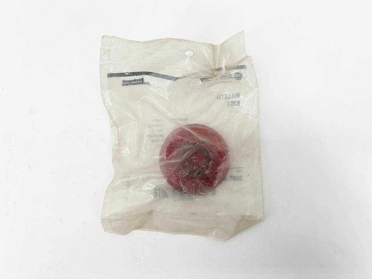 New Allen Bradley 800T-N209RE1 Pushbutton Cap 30MM Jumbo Red Illuminated Ser.C