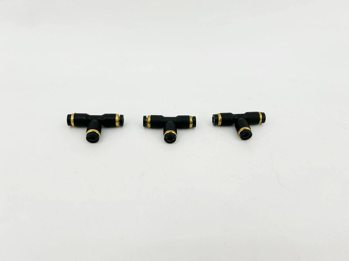 Lot of 3 New Lawson 87641 Union Tees, 3/16" Tube OD, Glass Reinforced Nylon