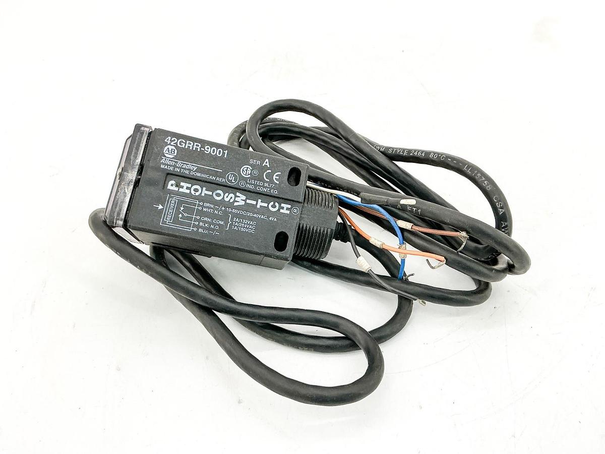 Used Allen Bradley 42GRR-9001 Photoswitch Sensor 10-55VDC 4VA Ser.A