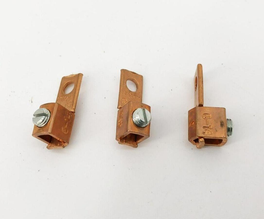 Lot of 3 New Blackburn STC0614 Mechanical Connectors Copper 6AWG Stranded Max