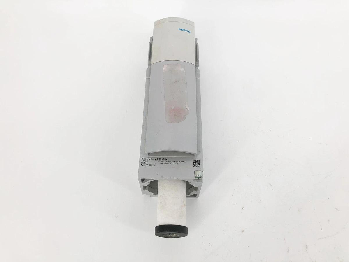 Used Festo MS6-LFM-1/2-A-R-M-HF-DA Pneumatic Filter 527670 300psi 0.01 Micron