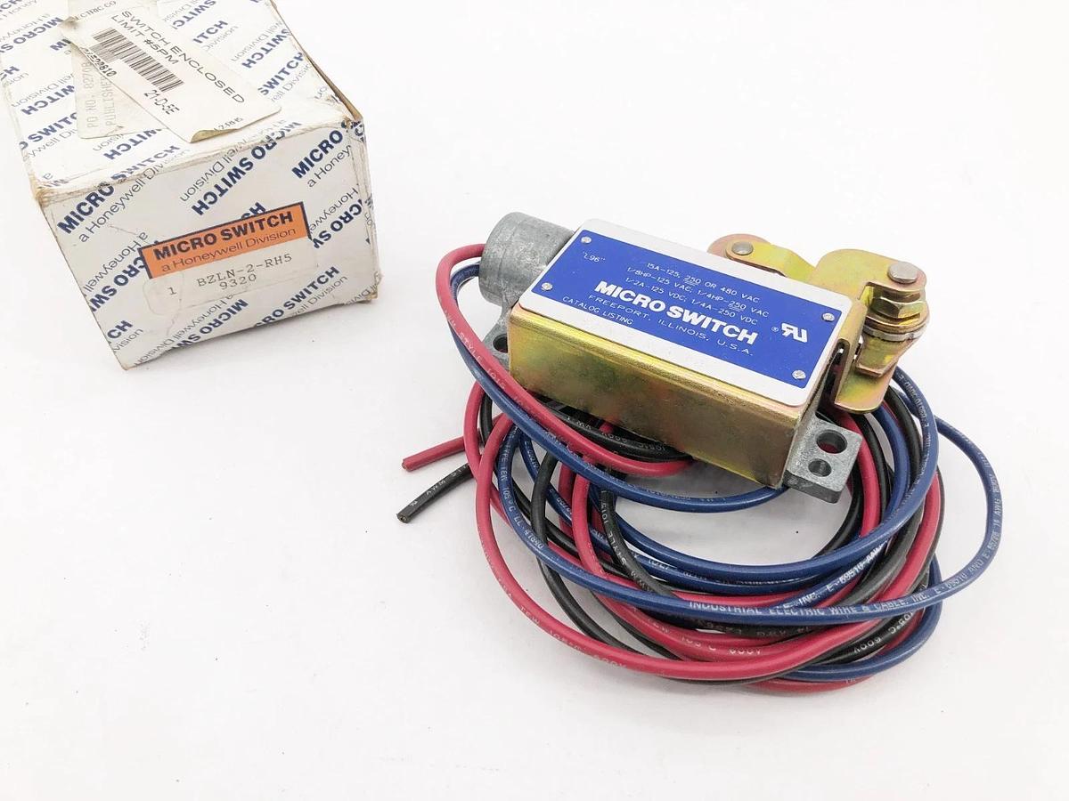 New Honeywell Microswitch BZLN-2-RH5 Limit Switch 1/2A 125VDC 15A 125-480VAC