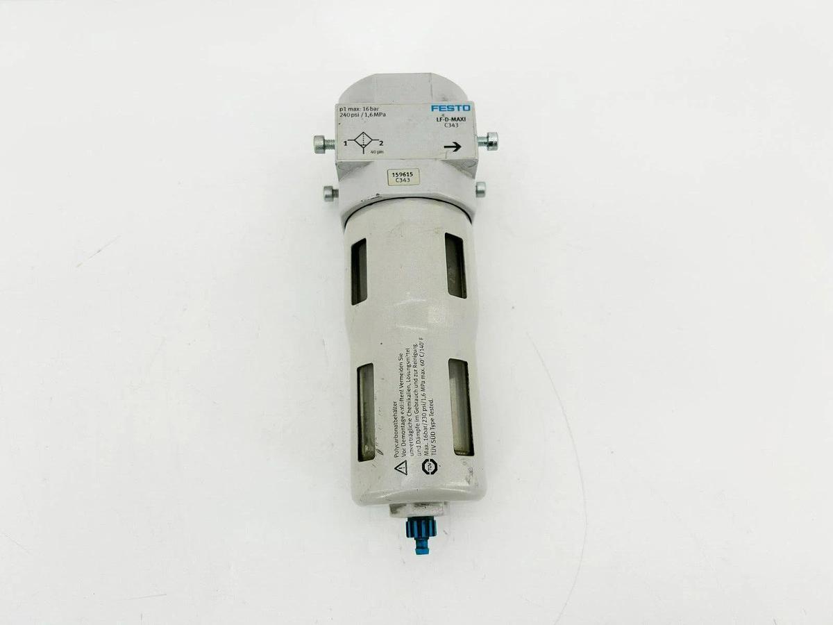 Used Festo LF-D-MAXI Pneumatic Filter, 240psi, 159615